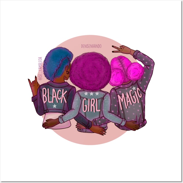 BLACK GIRL MAGIC Wall Art by @isedrawing